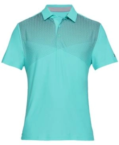 Under Armour 'playoff' Loose Fit Short Sleeve Polo In 435 Trpcl Tde Rno Gry Rno Gry