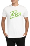 Rvca Scribe Logo T-shirt In Antique White