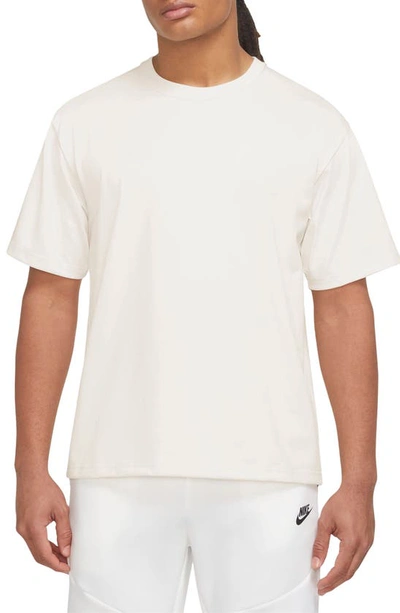Nike Primary Cotton-blend Dri-fit T-shirt In White
