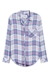 Rails Hunter Plaid Long-sleeve Top In Watermelon Coast White