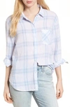 Rails Charli Shirt In Pale Blue White