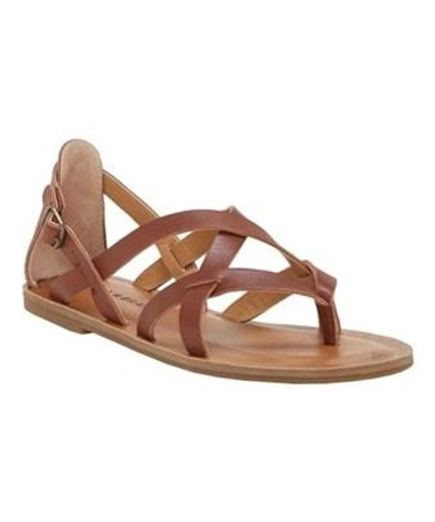 Lucky Brand Ainsley Flat Sandal In Rye Leather
