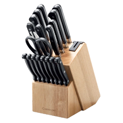 Cuisine::pro Sabre Knife Block 20pc In Silver