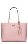 Tory Burch Mcgraw Leather Tote - Blue In Seltzer