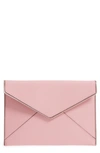 Rebecca Minkoff Leo Leather Envelope Clutch In Blossom