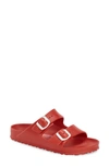 Birkenstock Essentials Arizona Waterproof Slide Sandal In Red Eva