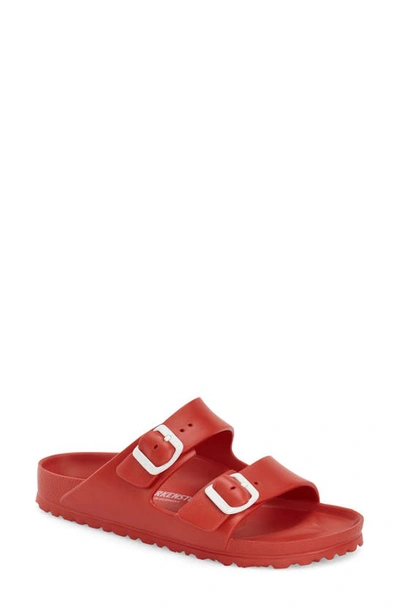Birkenstock Essentials Arizona Waterproof Slide Sandal In Red Eva