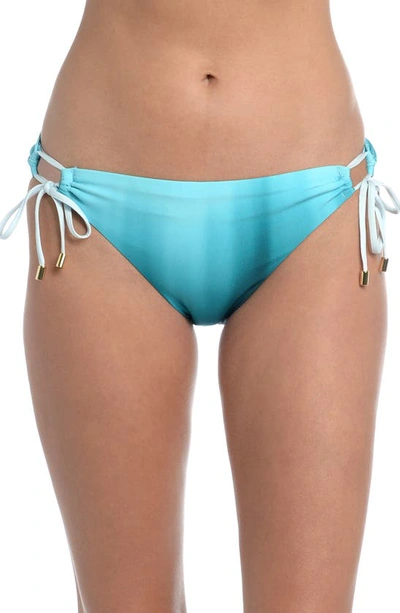 La Blanca Ocean Adjustable Loop Hipster Bikini Bottoms In Turquoise