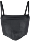 Chiara Ferragni Square-neck Corset Top In Black