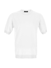 Ballantyne Short-sleeve Cotton T-shirt In White