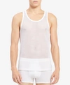 Calvin Klein Men's Mesh Tank Top In White