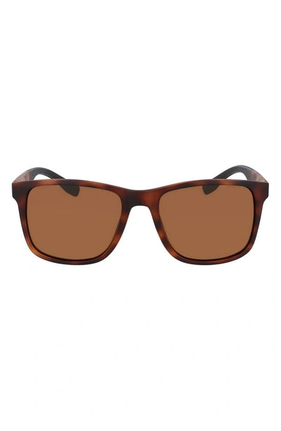 Cole Haan 54mm Squared Polarized Sunglasses In Tortoise
