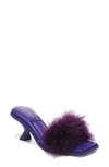 Circus Ny Florence Feather Slide Sandal In Sour Grape