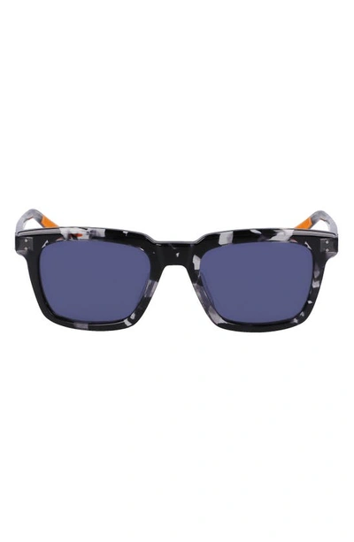 Shinola Men's Monster 54mm Rectangular Sunglasses In Black/blue Solid