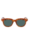 Shinola Monster Modified Square Sunglasses, 51mm In Orange/green Solid