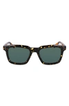 Shinola Monster 54mm Rectangular Sunglasses In Brown/green Solid