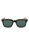 Shinola Monster 54mm Rectangular Sunglasses In Dark Amber Tortoise
