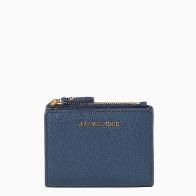 Michael Kors Small Jet Set Wallet Navy In Blue