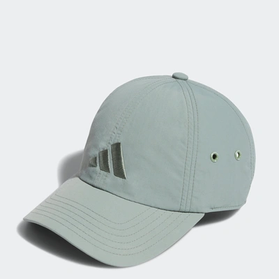 Adidas Originals Influencer 3 Baseball Cap In Silver Green