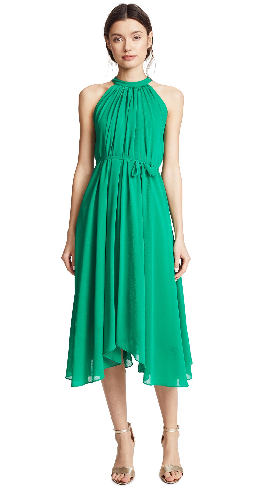 Kelly Green Knee Length Dress