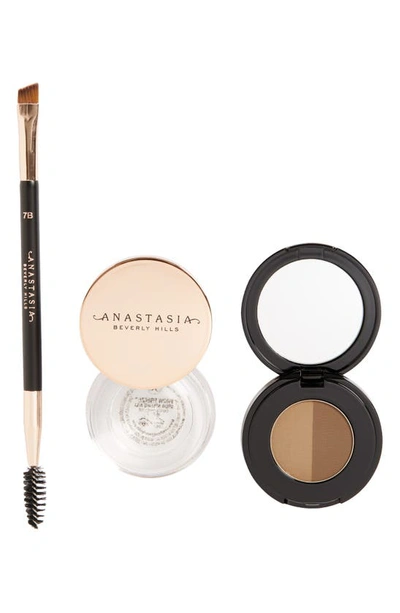 Anastasia Beverly Hills Fluffy & Fuller Looking Brow Set Usd $53 Value In Dark Brown