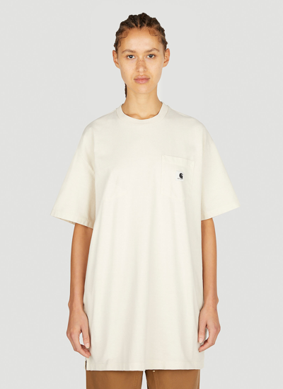 Carhartt Off-white Nelson Grand T-shirt In 05gd Natural Garment