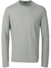 Zanone Long Sleeved Sweatshirt - Grey