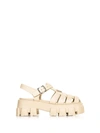 Prada Rubber Logo Chunky-sole Fisherman Sandals In Quarzo