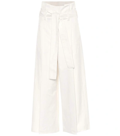 Stella Mccartney Maggie Belted Culottes In White