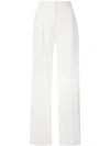 Victoria Beckham Wide Leg Trousers In White