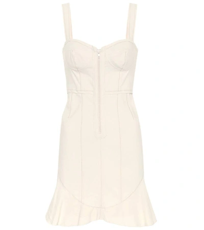 Isabel Marant Jayne Cotton-blend Minidress In White