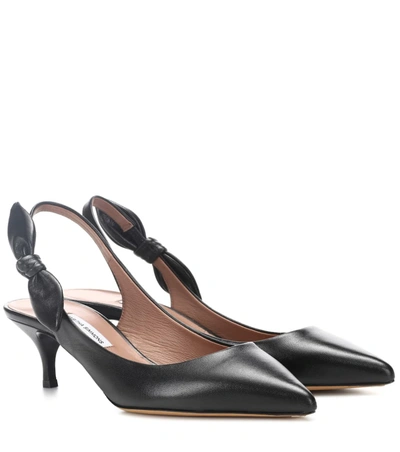 Tabitha Simmons Rise Leather Slingback Pumps In Black