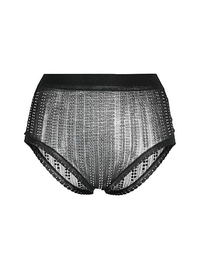 Paco Rabanne Panties With Studs In Black