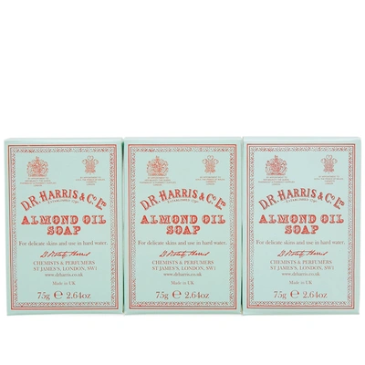 D.r. Harris & Co. Almond Oil Hand Soap - Box Of Three In N/a