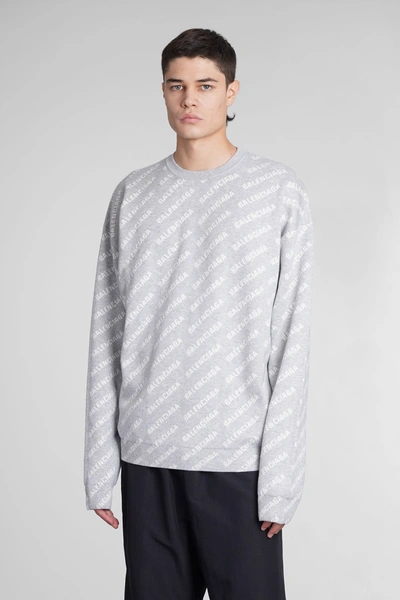 Balenciaga Knitwear In Grey Cotton