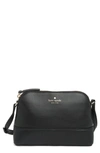 Kate Spade Southport Ave Hannah Leather Crossbody Bag In Black