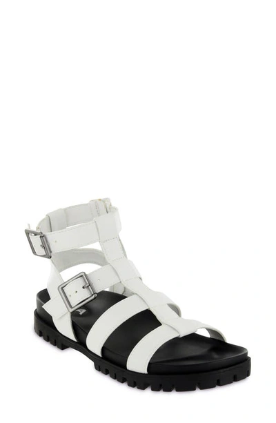Mia Malissa Gladiator Sandal In White