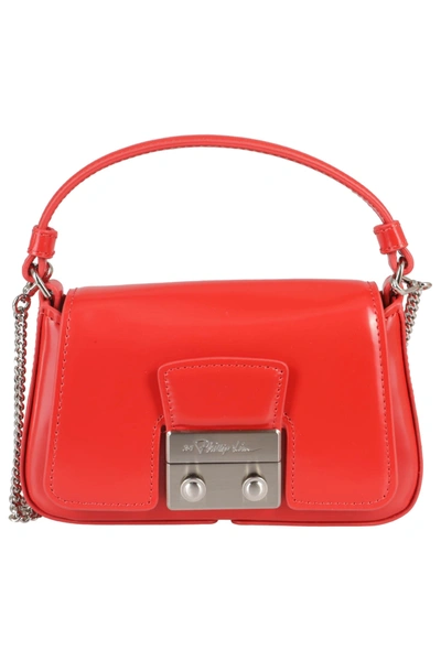 3.1 Phillip Lim Pashli Micro Chain Chain Crossbody In Red