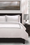 Ella Jayne Home Satin Stitched Percale Duvet Set In Black