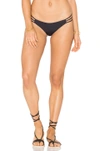 Arrow & Eve Andrea Braid Reversible Bikini Bottom In Black