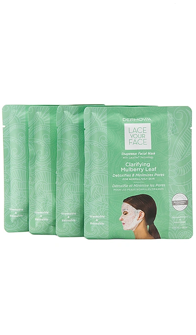 Dermovia Clarifying Mulberry Lace Your Face Mask 4 Pack In N,a