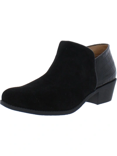 Vionic Marissa Womens Suede Embossed Booties In Multi