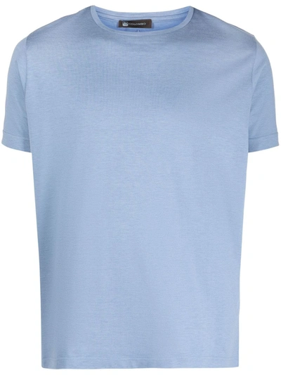 Colombo Silk-cotton T-shirt In Blue