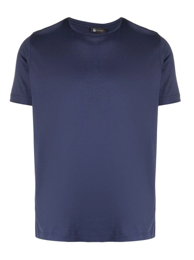 Colombo Silk-cotton T-shirt In Blue