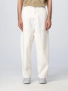 Carhartt Wip Regular Wax Trousers In Yellow Cream