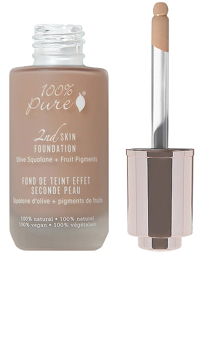 100% Pure 2nd Skin Foundation: Olive Squalene + Fruit Figments In Shade 6