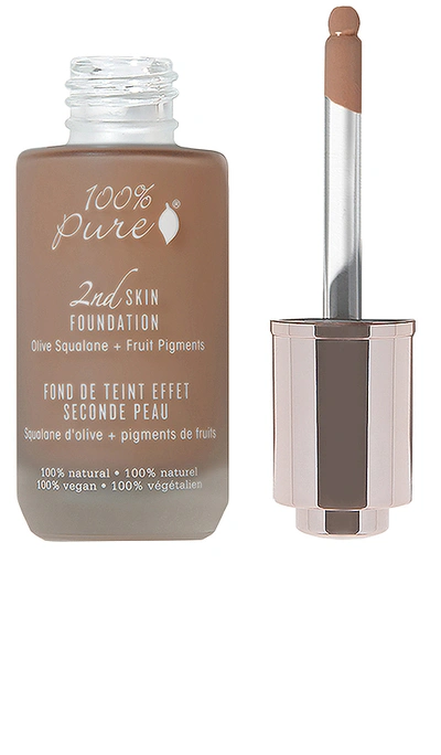 100% Pure 2nd Skin Foundation: Olive Squalene + Fruit Figments In Shade 7