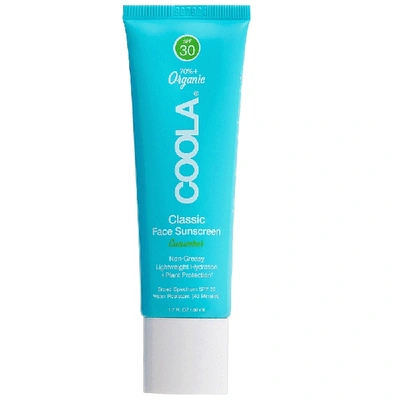 Coola Classic Face Sunscreen Lotion Spf 30-50 1.7 oz / 50 ml Cucumber Spf 30 In Na