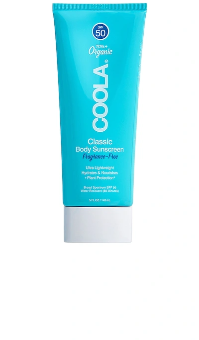 Coola Fragrance Free Classic Body Organic Sunscreen Lotion Spf 50 In N,a