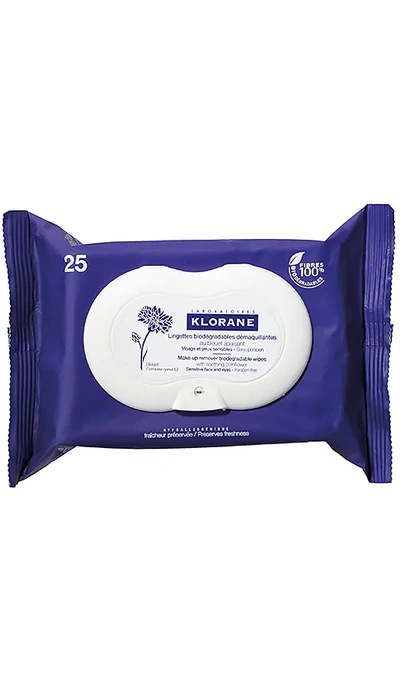Klorane Make-up Remover Biodegradable Wipes With Soothing Cornflower In N,a